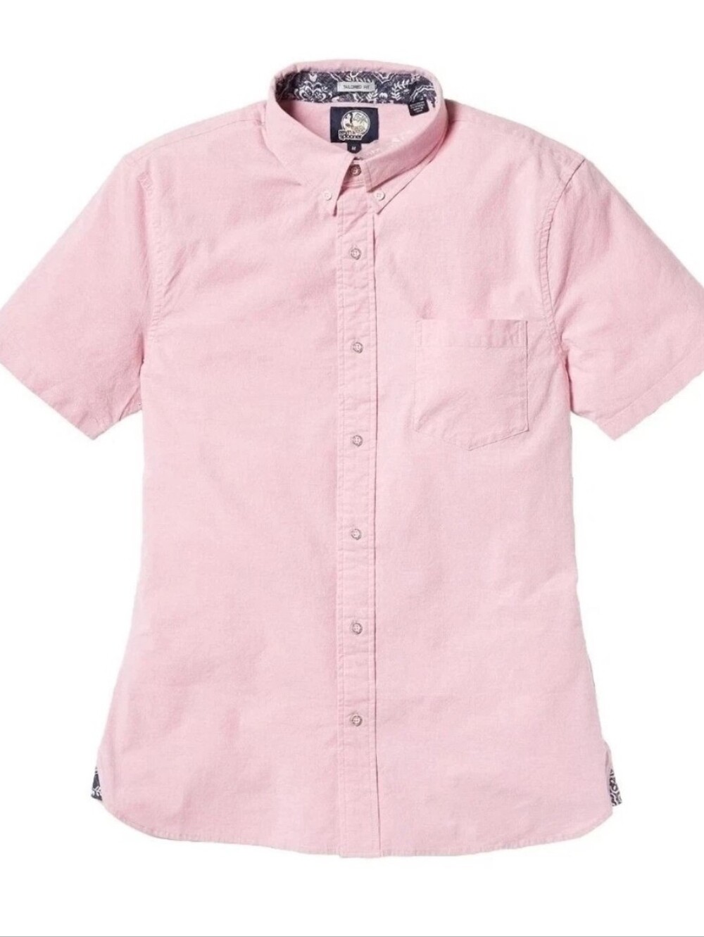 Reyn Spooner Solid Stretch Oxford Short Sleeve Shirt Pink XL NEW with Tags $98